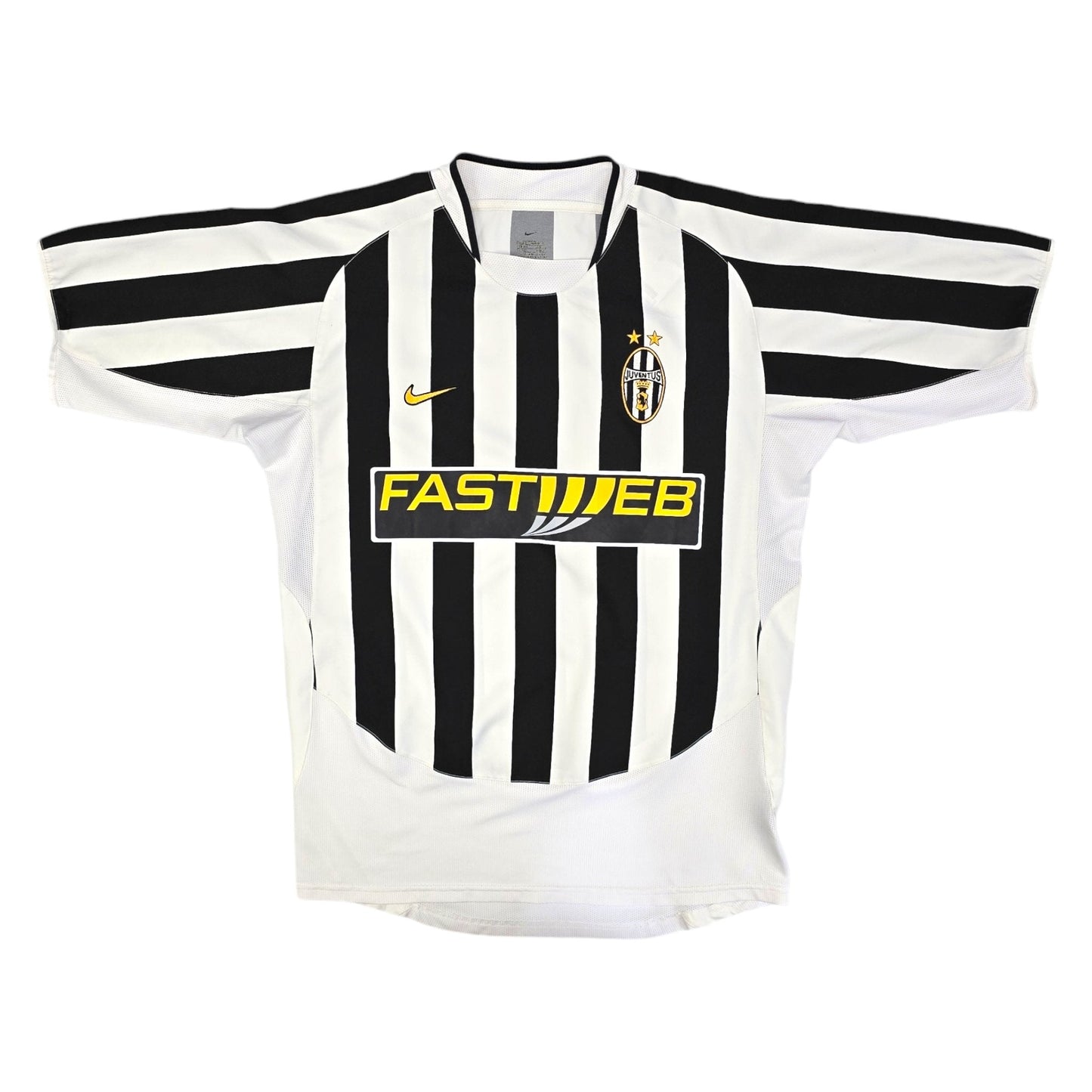2003/04 Juventus Home Football Shirt (M) Nike #19 Zambrotta
