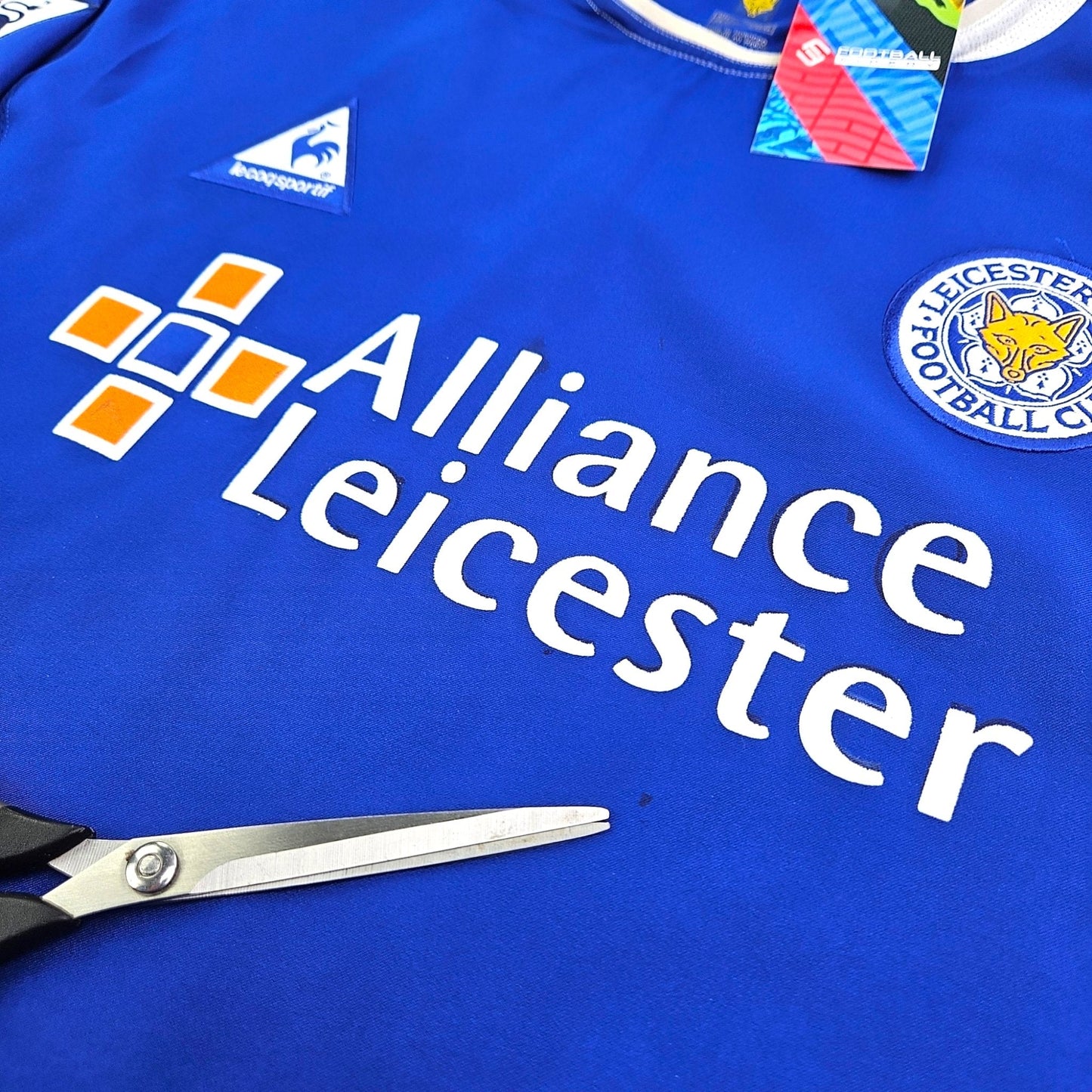 2003/04 Leicester City Home Football Shirt (L) Le Coq Sportif # 9 Ferdinand
