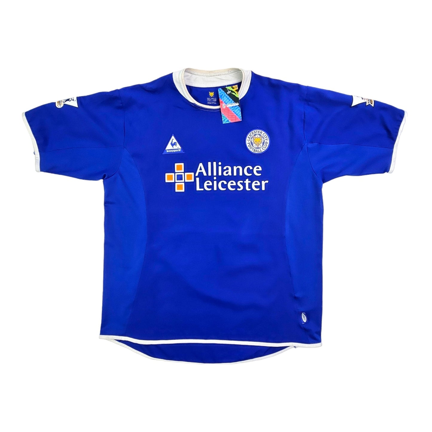 2003/04 Leicester City Home Football Shirt (L) Le Coq Sportif # 9 Ferdinand