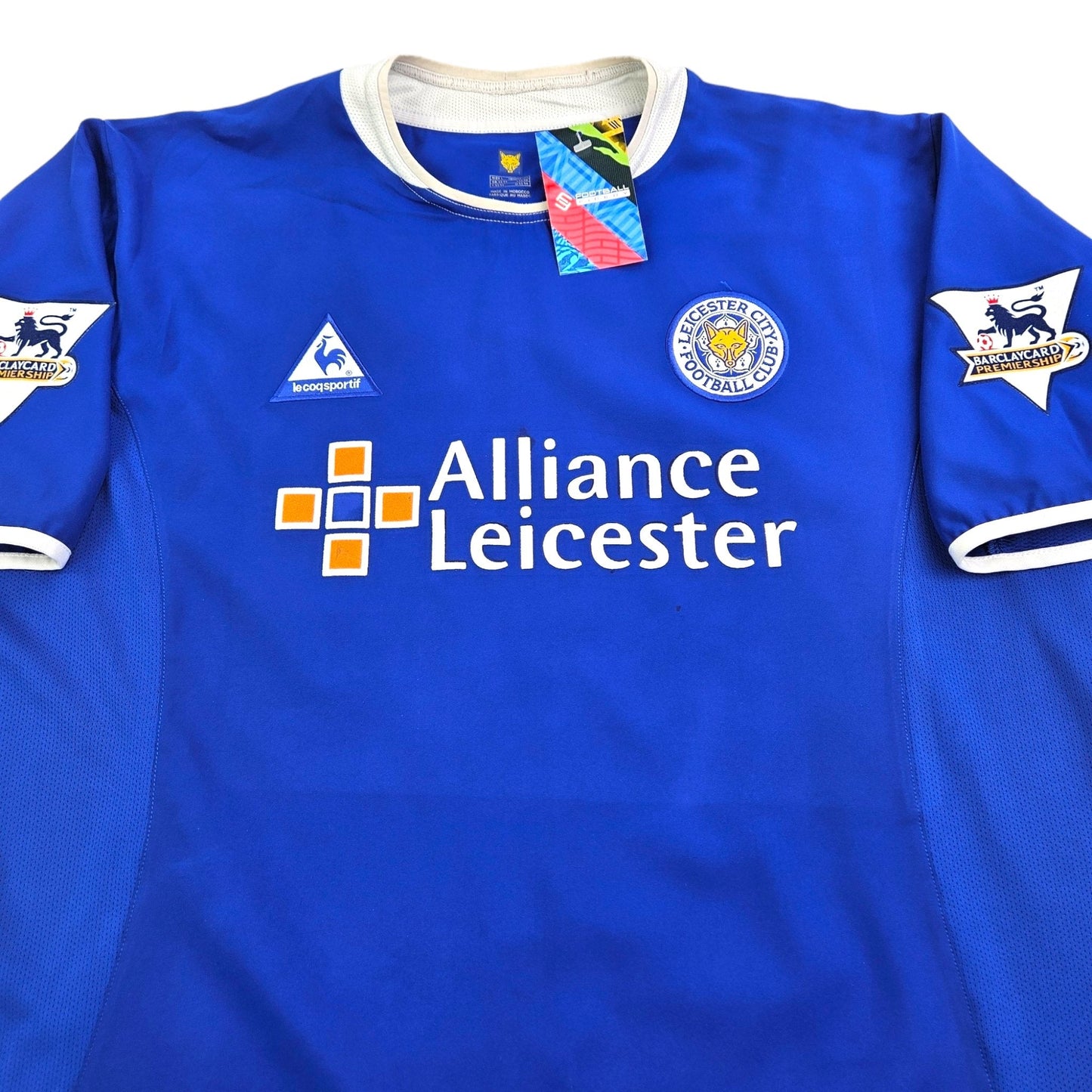 2003/04 Leicester City Home Football Shirt (L) Le Coq Sportif # 9 Ferdinand