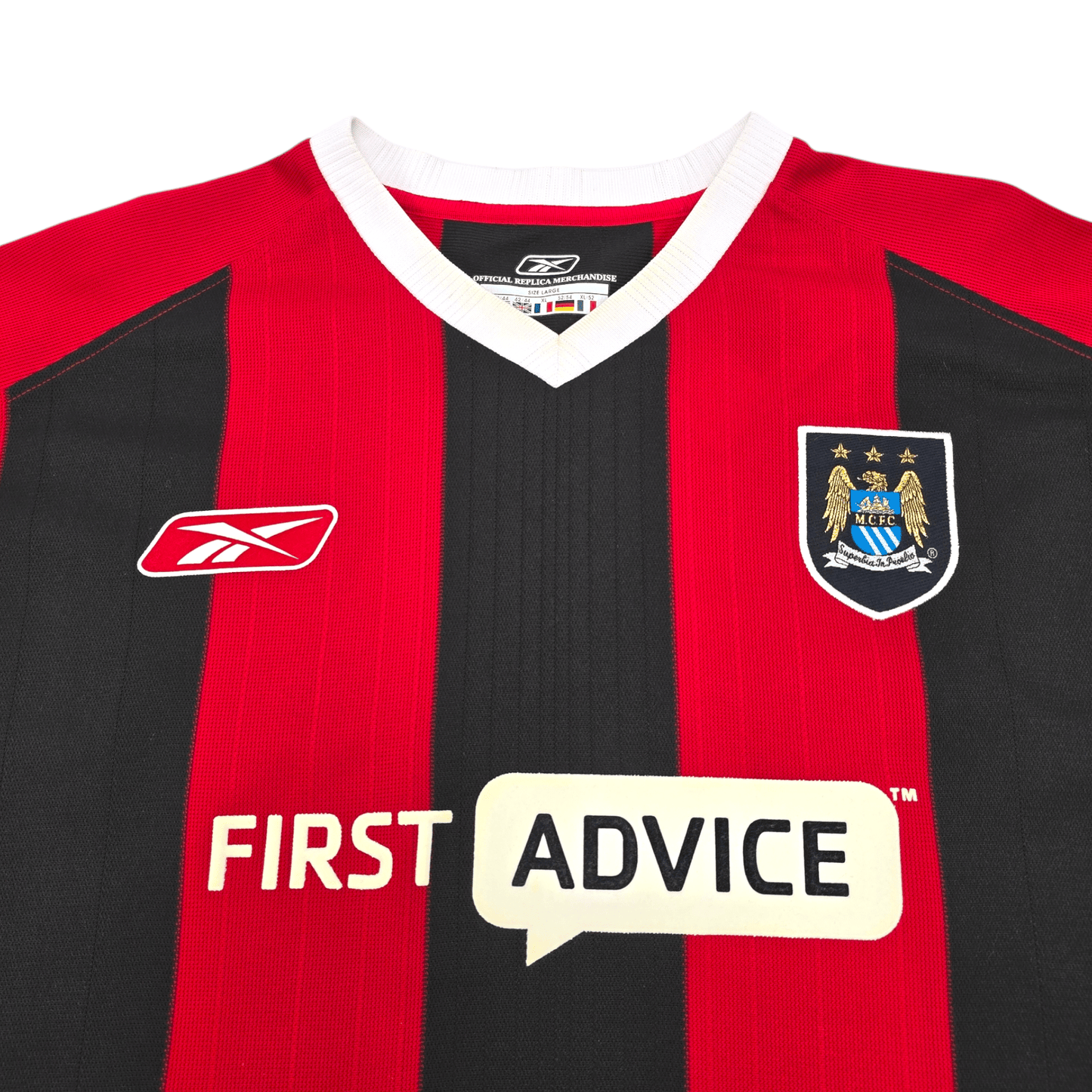 2003/04 Manchester City Away Football Shirt (L) Reebok