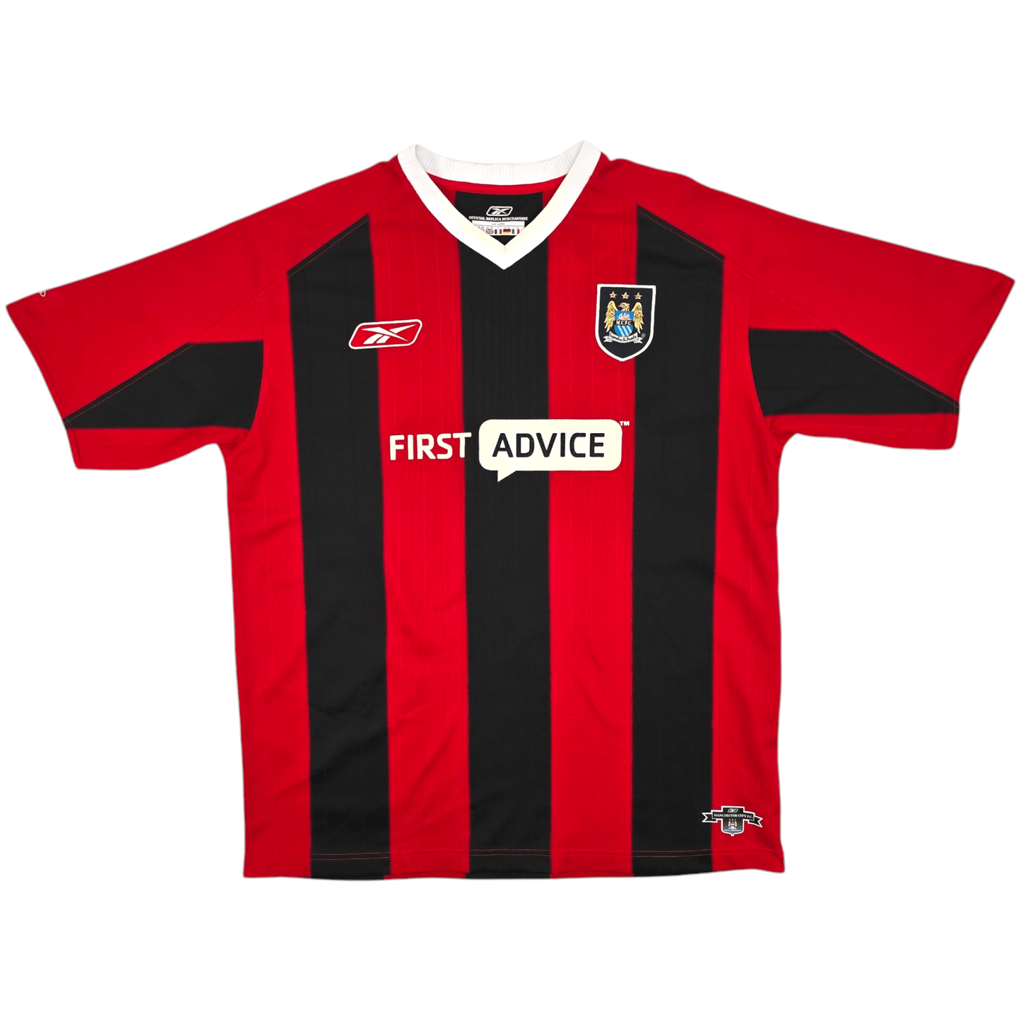 2003/04 Manchester City Away Football Shirt (L) Reebok