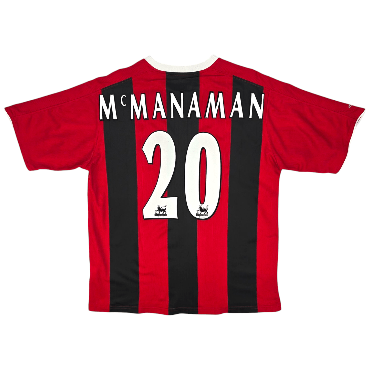 2003/04 Manchester City Away Football Shirt (L) Reebok #20 McManaman