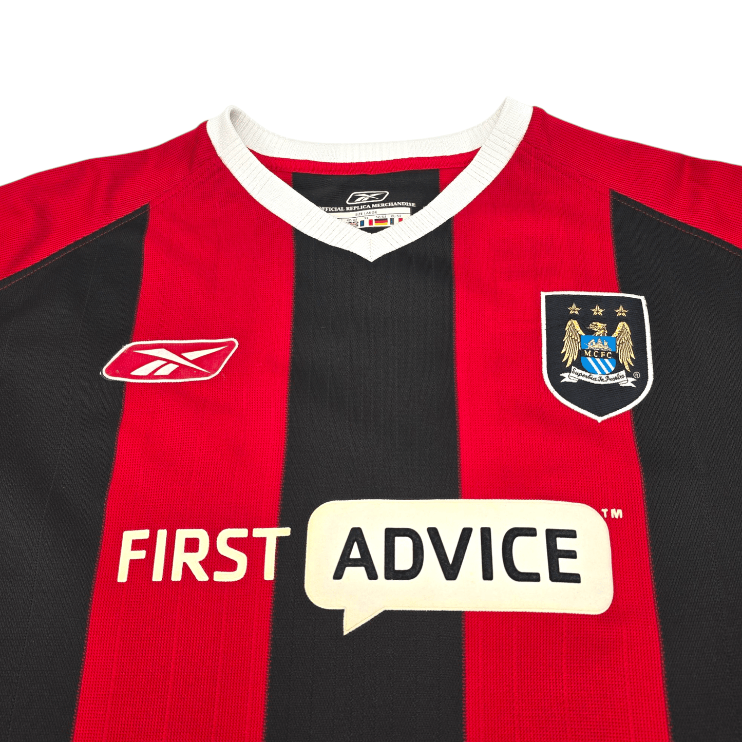 2003/04 Manchester City Away Football Shirt (L) Reebok #20 McManaman