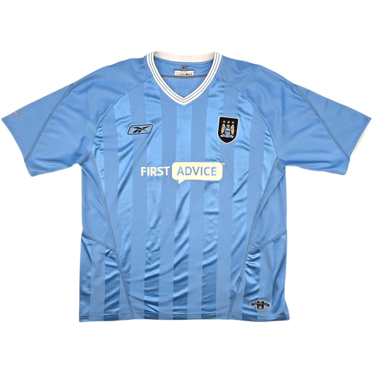 2003/04 Manchester City Home Football Shirt (2XL) Reebok #20 McManaman