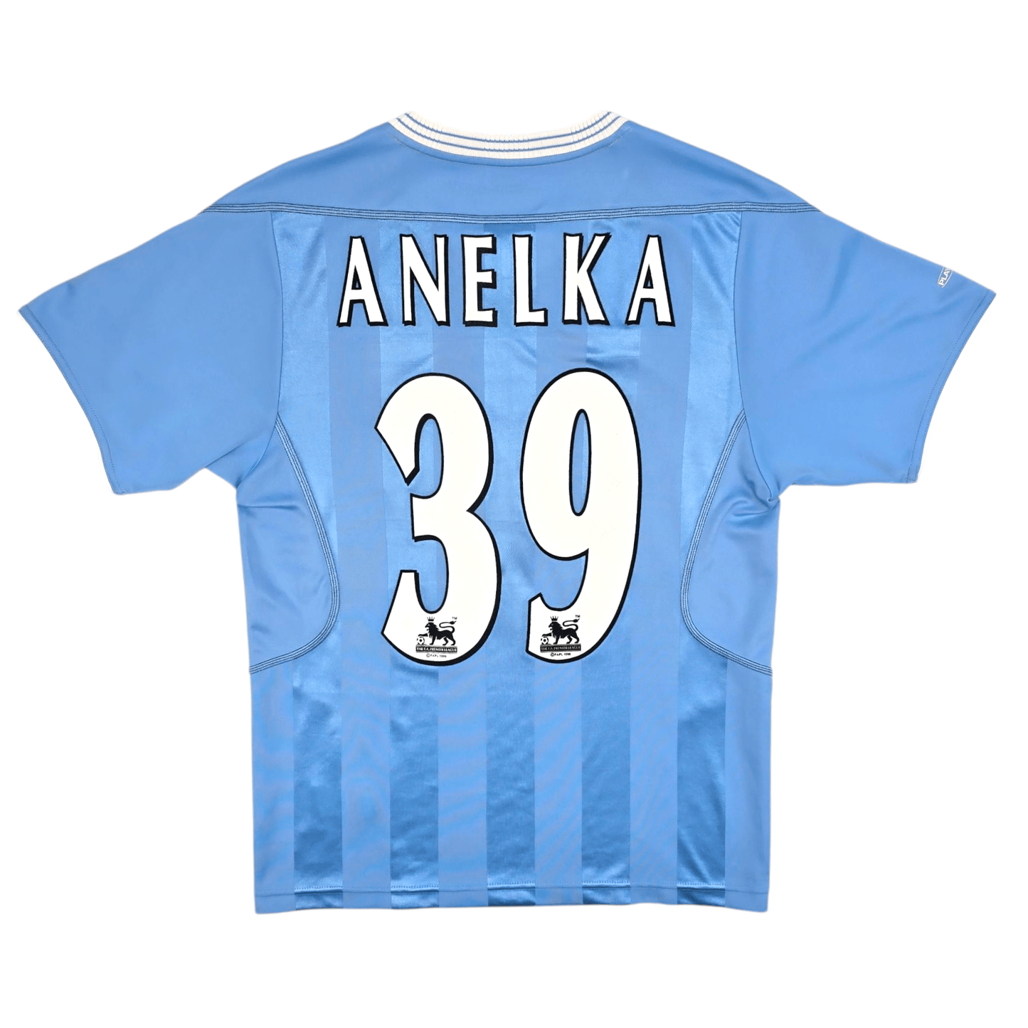 2003/04 Manchester City Home Football Shirt (S) Reebok #39 Anelka