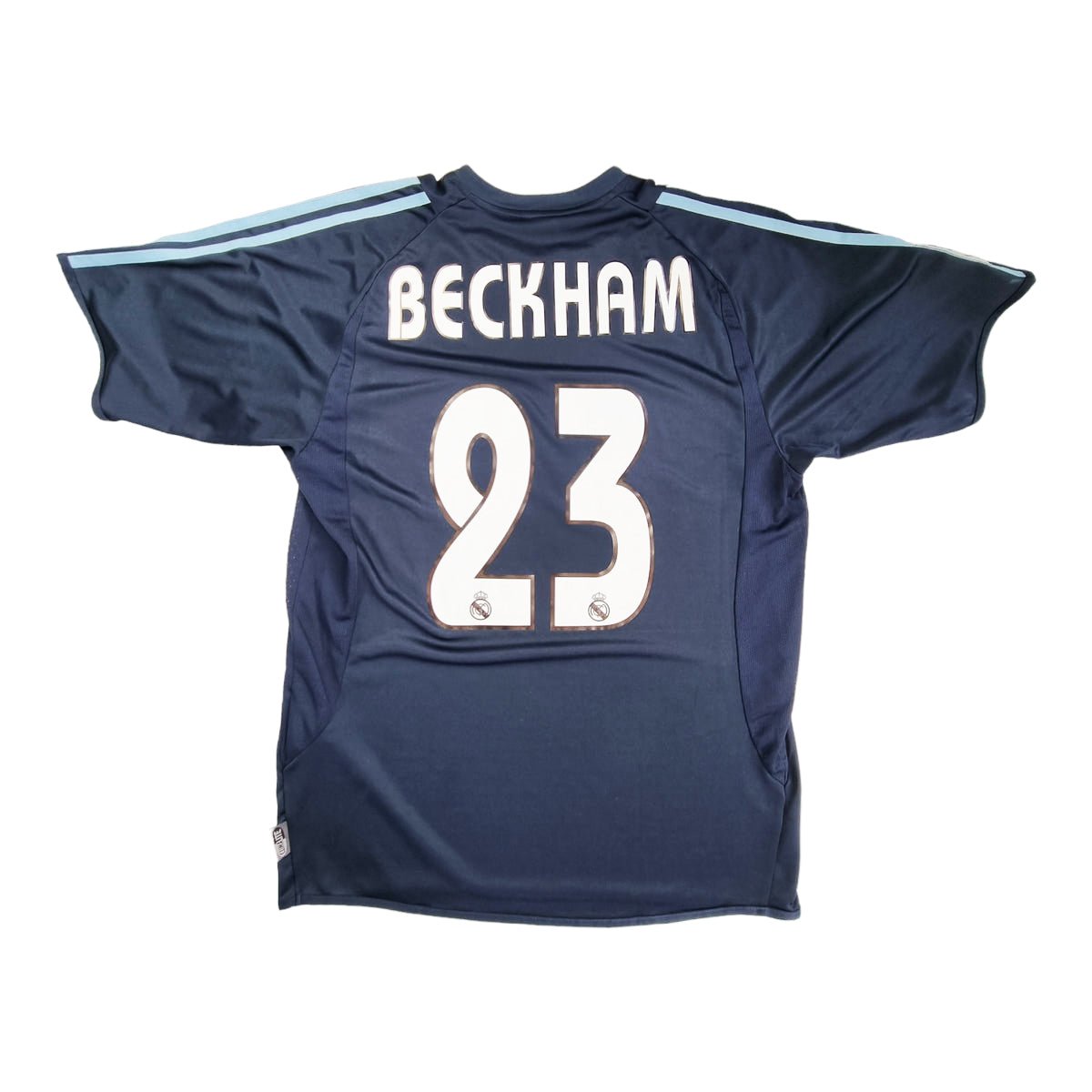 2003/04 Real Madrid Away Football Shirt (M) Adidas # 23 Beckham