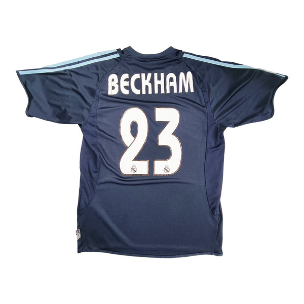 2003/04 Real Madrid Away Football Shirt (M) Adidas # 23 Beckham