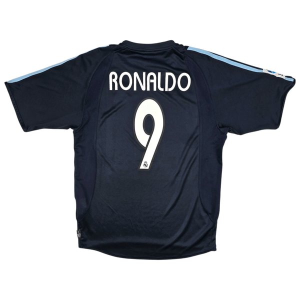 2003/04 Real Madrid Away Football Shirt (M) Adidas #9 Ronaldo