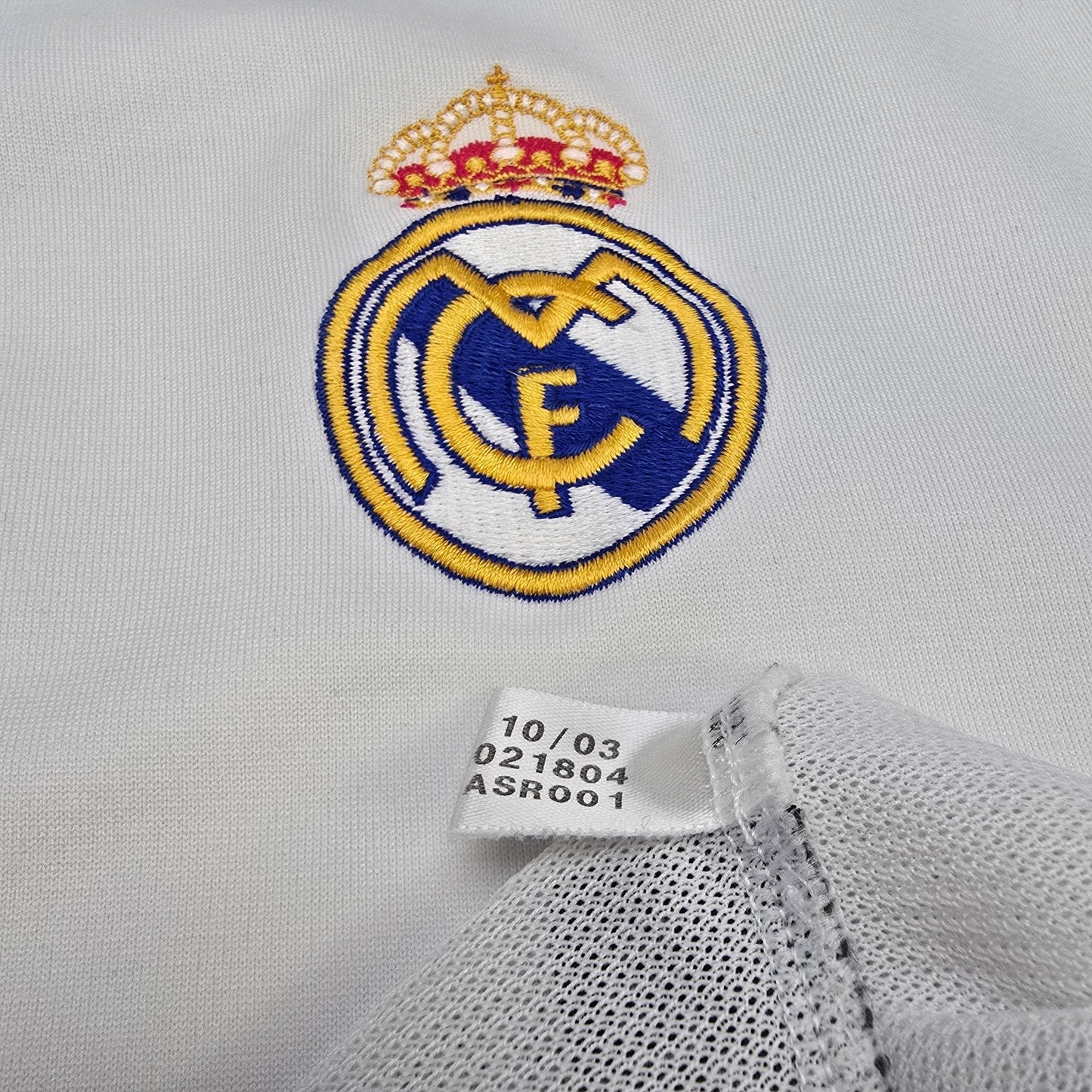 2003/04 Real Madrid Home Football Shirt (L) Adidas #5 Zidane