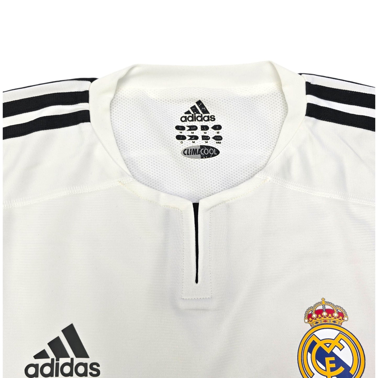 2003/04 Real Madrid Home Football Shirt (M) Adidas #23 Beckham (Player Version)