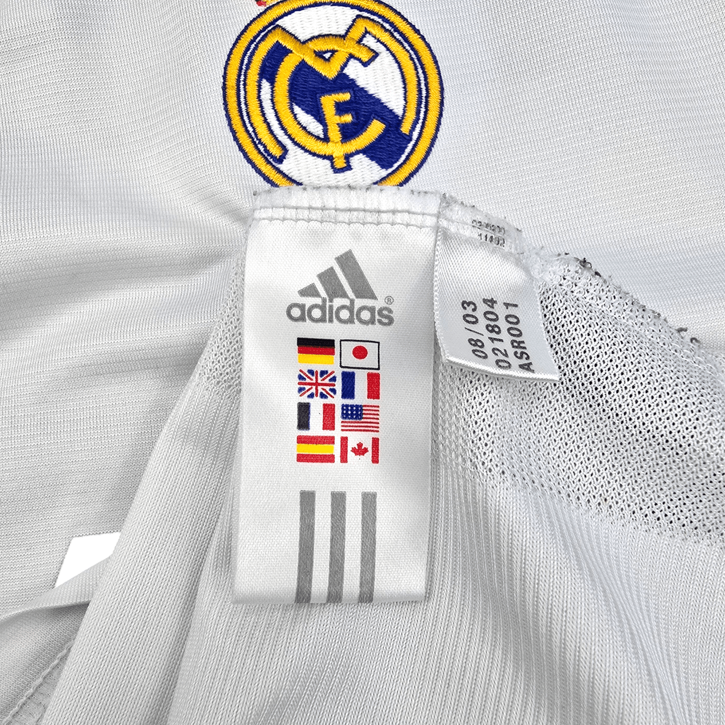 2003/04 Real Madrid Home Football Shirt (S) Adidas #23 Beckham