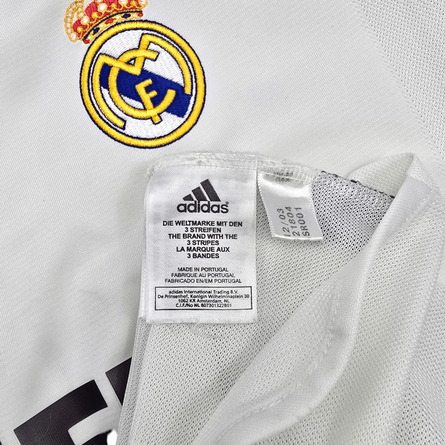 2003/04 Real Madrid Home Football Shirt (XL) Adidas #23 Beckham