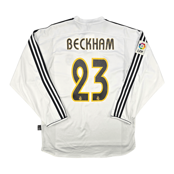 2003/04 Real Madrid Home Football Shirt (XL) Adidas #23 Beckham