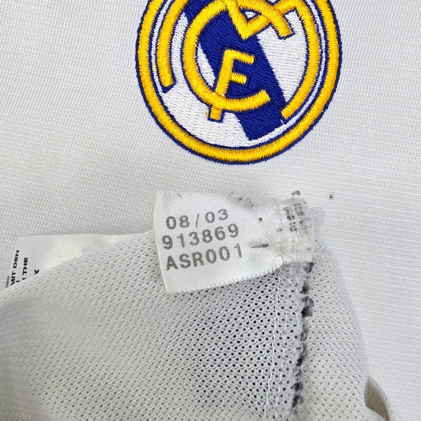 2003/04 Real Madrid Home Football Shirt (XL) Adidas #3 R.Carlos (UCL)