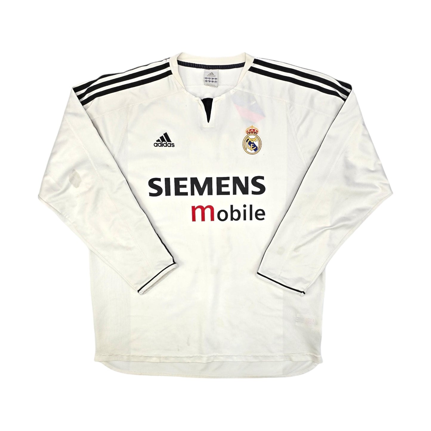 2003/04 Real Madrid Home Football Shirt (XL) Adidas #3 R.Carlos (UCL)