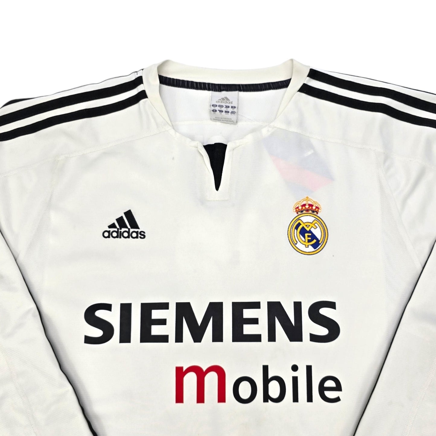 2003/04 Real Madrid Home Football Shirt (XL) Adidas #3 R.Carlos (UCL)