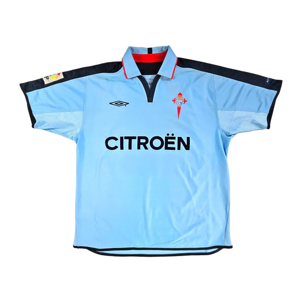 2003/05 Celta Vigo Home Football Shirt (L) Umbro # 10 Mostovoi