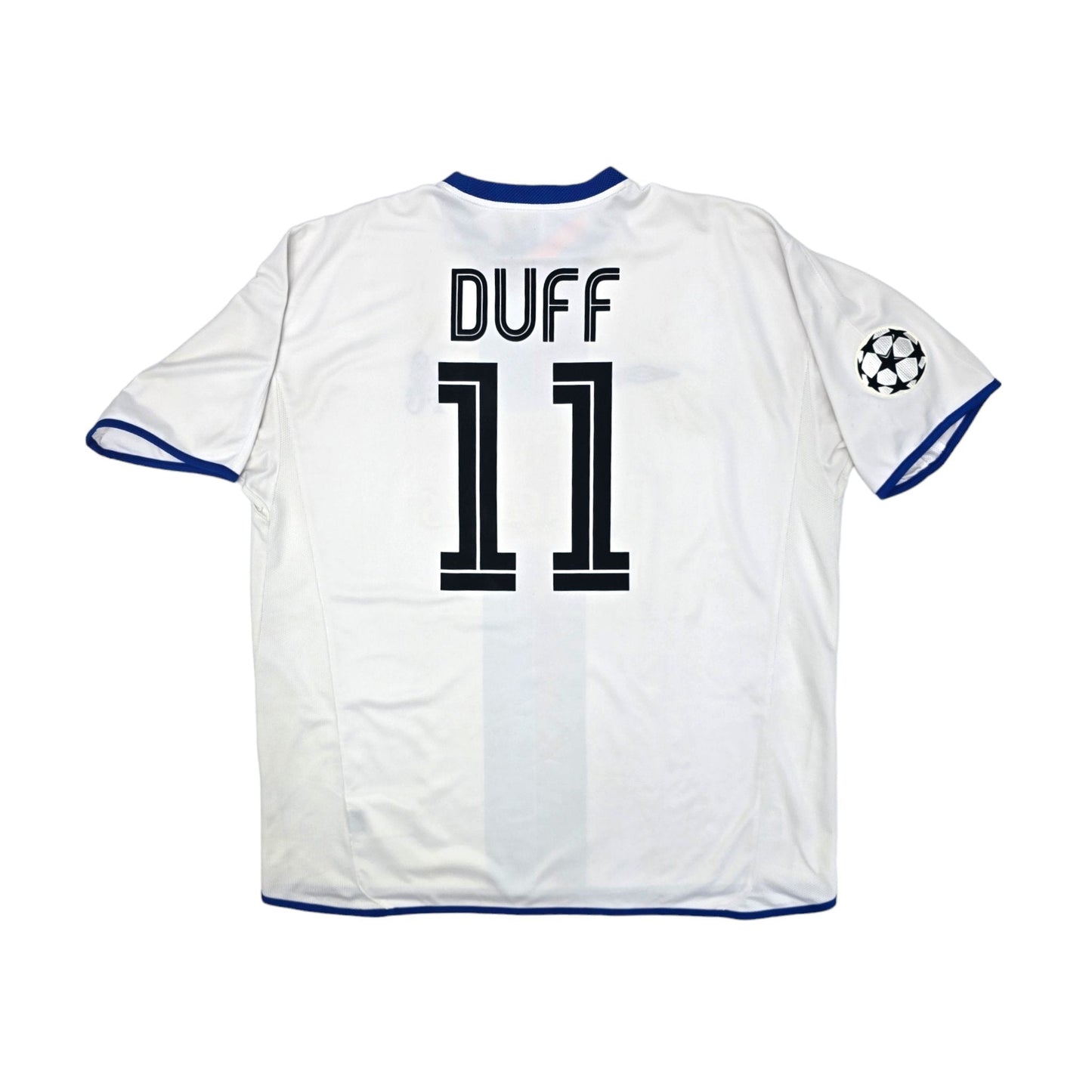 2003/05 Chelsea Away Football Shirt (L) #11 Duff (UCL)