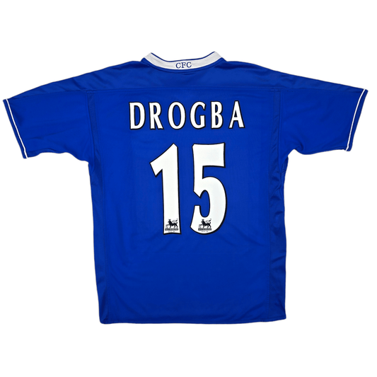 2003/05 Chelsea Home Football Shirt (M) Umbro #15 Drogba