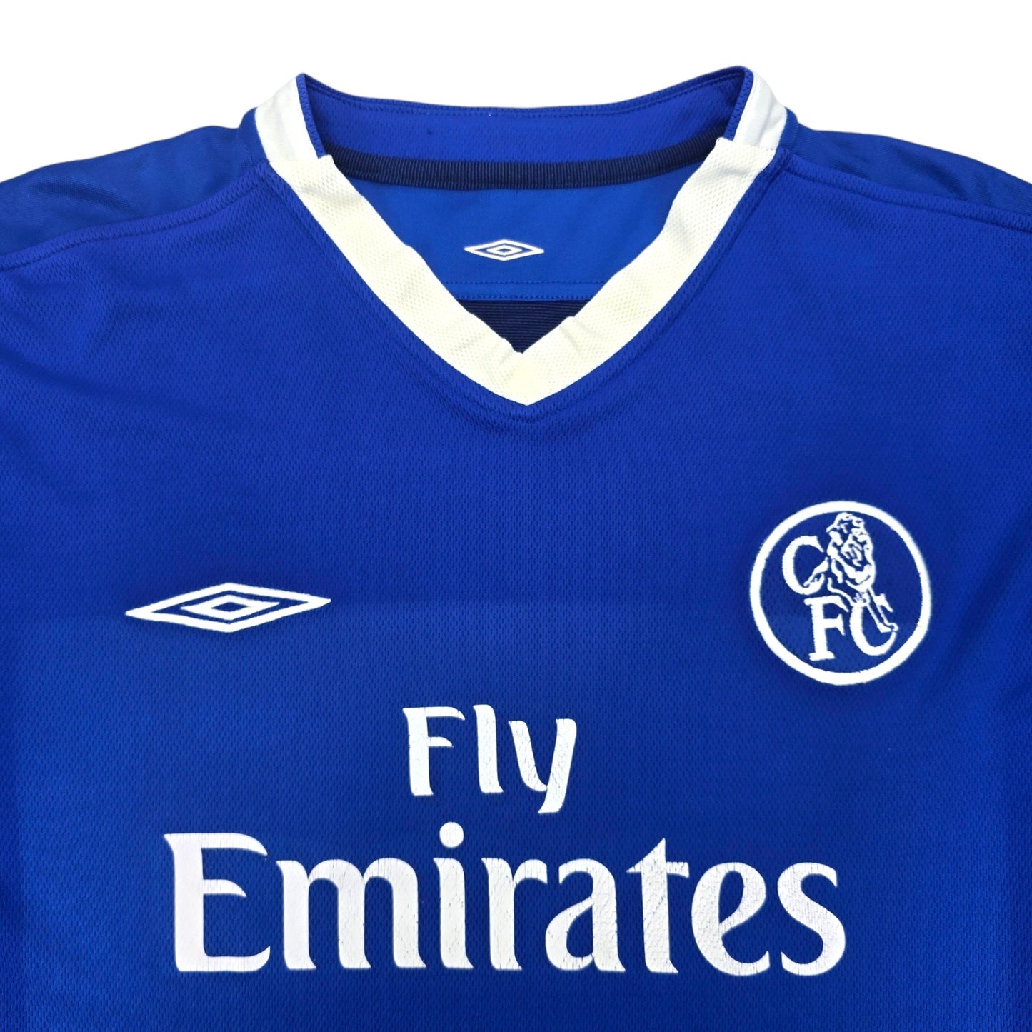 2003/05 Chelsea Home Football Shirt (XL) Umbro #30 Gronkjaer