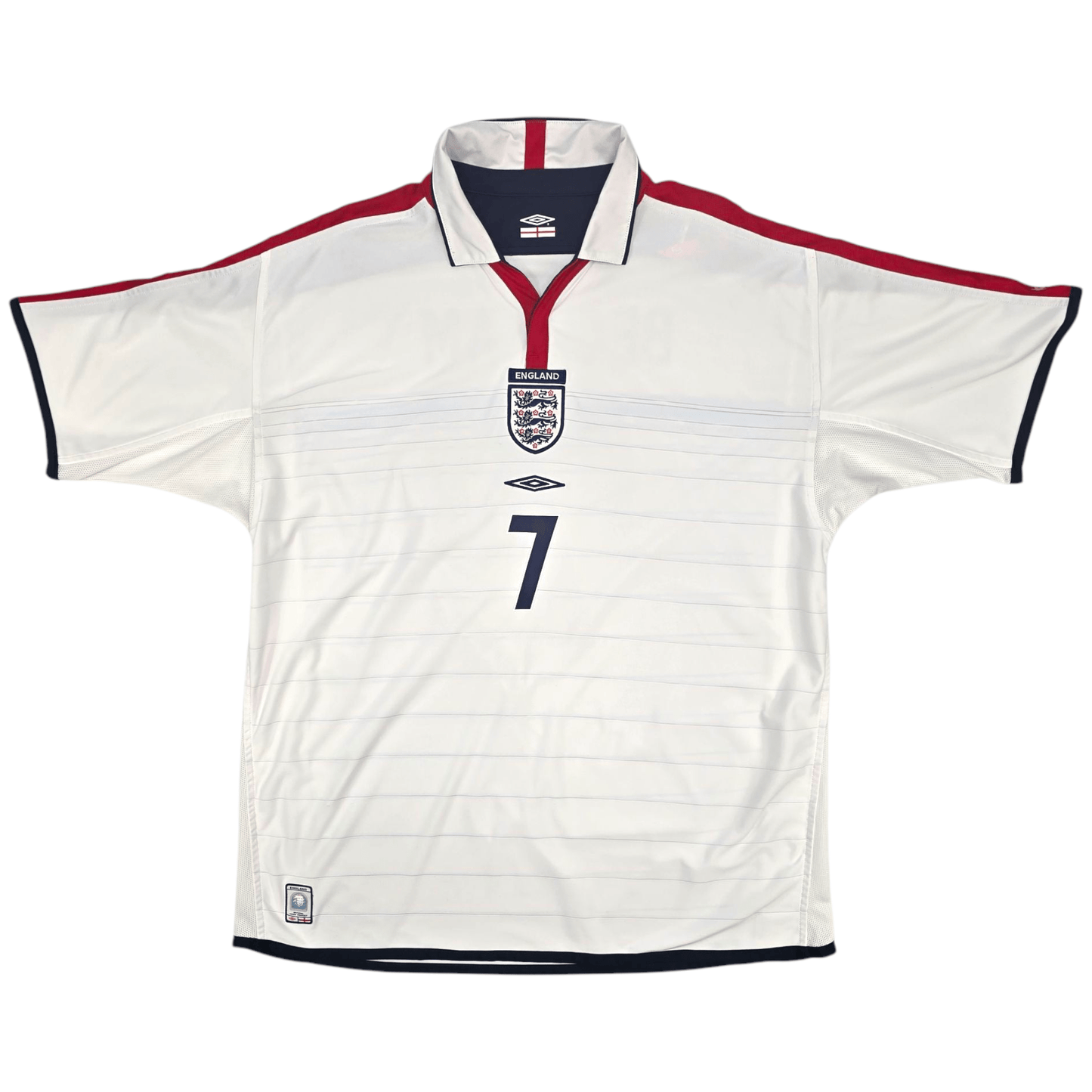 2003/05 England Home Football Shirt (2XL) Umbro #7 Beckham