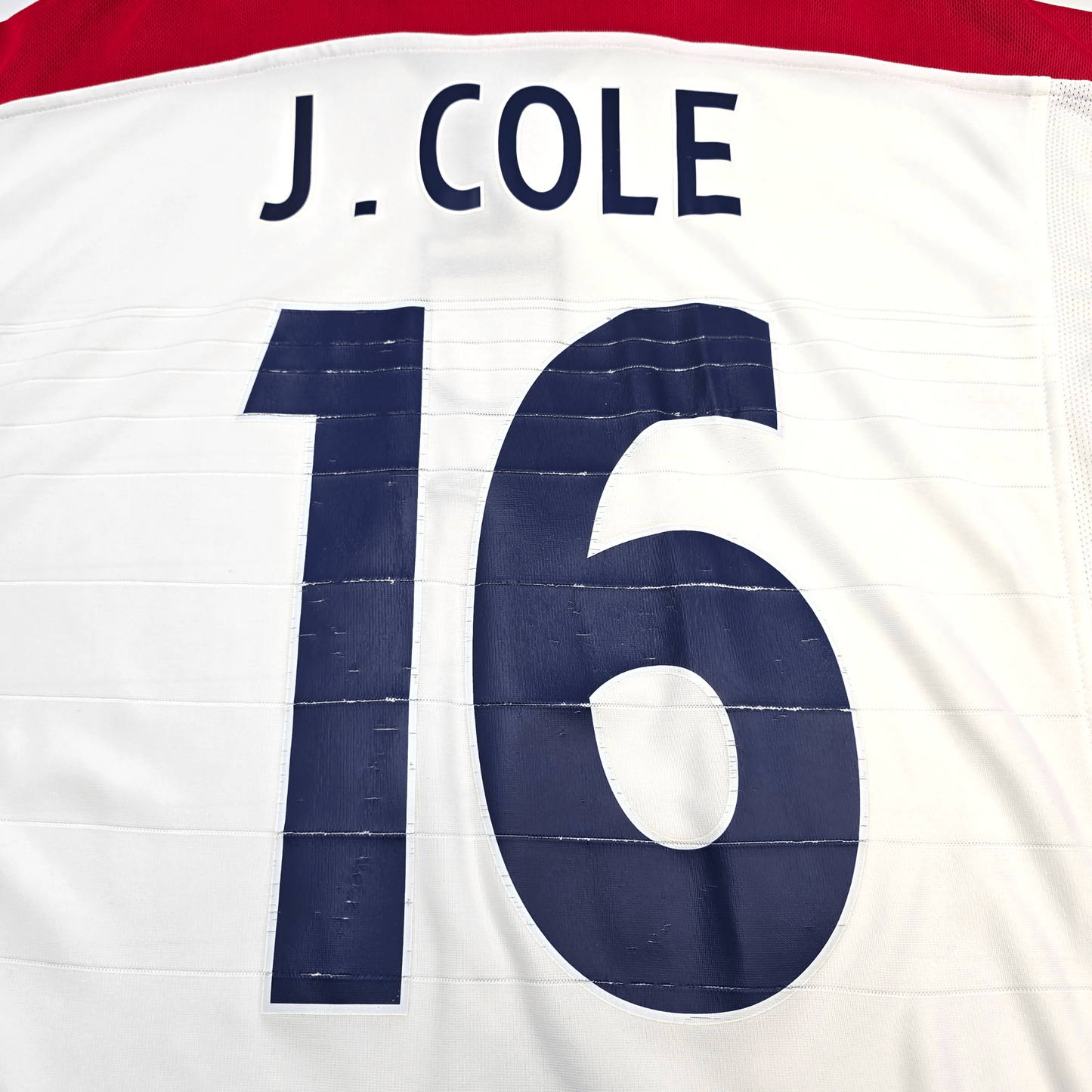 2003/05 England Home Football Shirt (L) Umbro #16 J. Cole