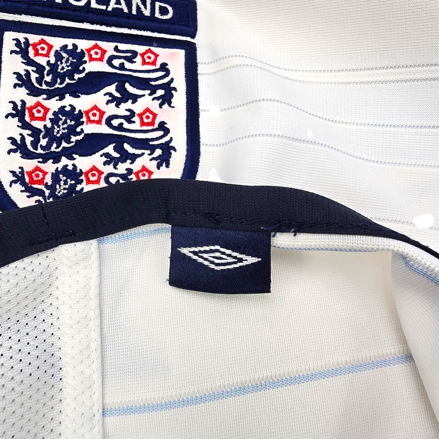 2003/05 England Home Football Shirt (L) Umbro #7 Beckham
