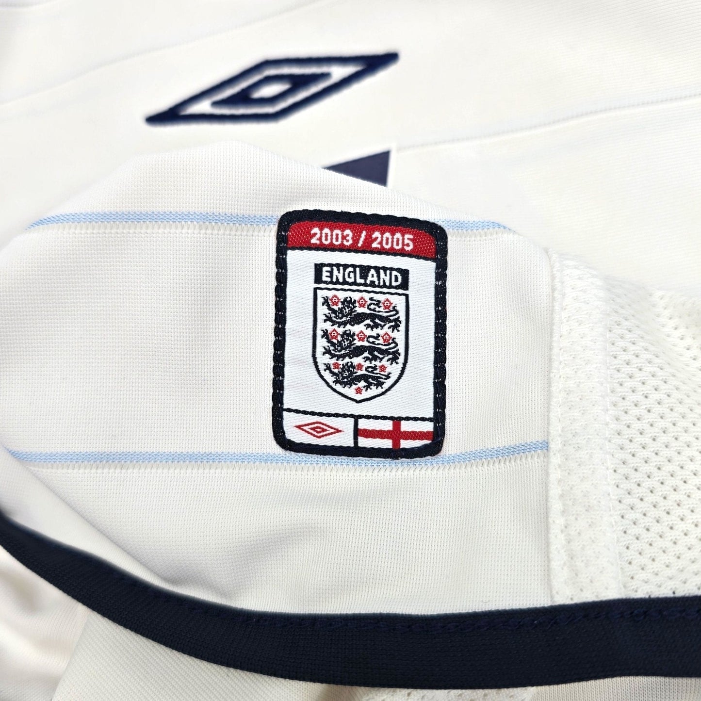 2003/05 England Home Football Shirt (L) Umbro #7 Beckham