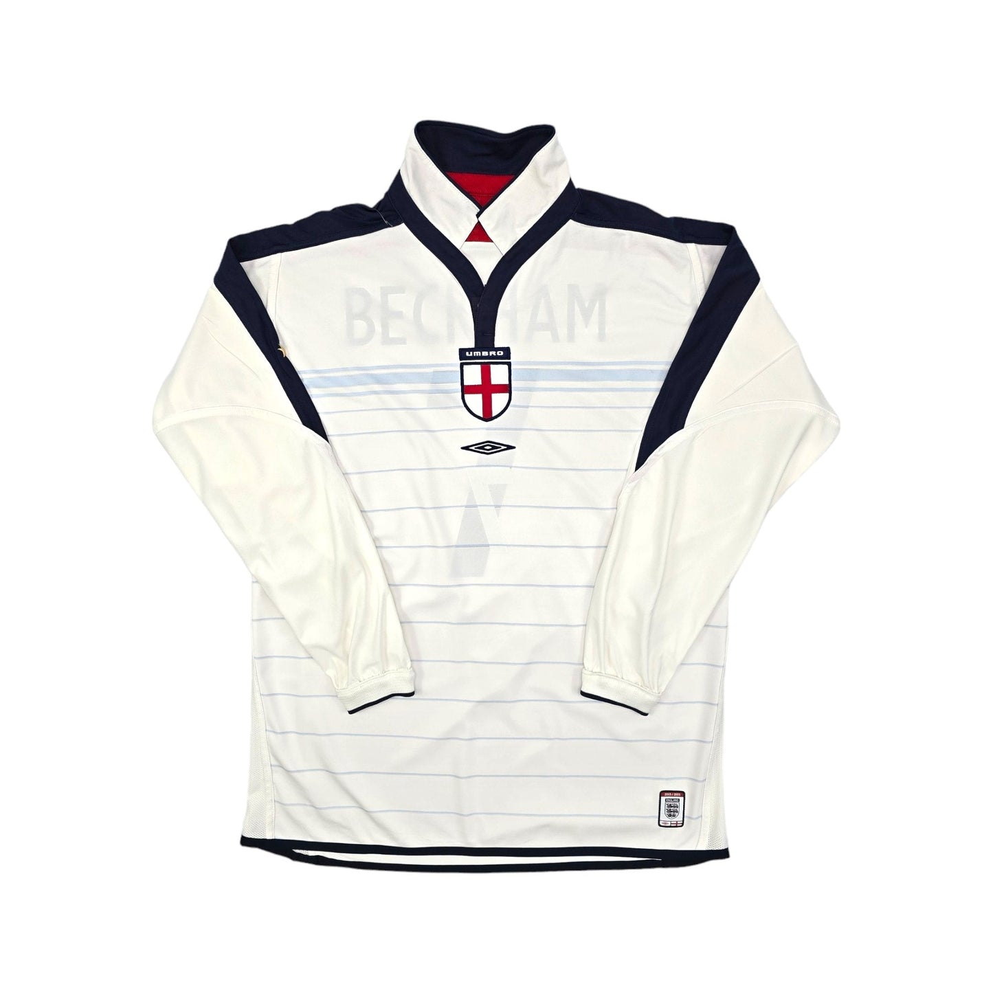 2003/05 England Home Football Shirt (L) Umbro #7 Beckham
