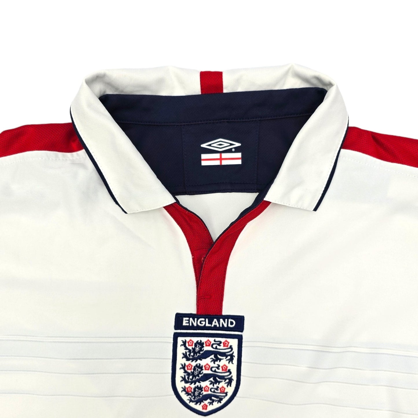 2003/05 England Home Football Shirt (L) Umbro #7 Beckham