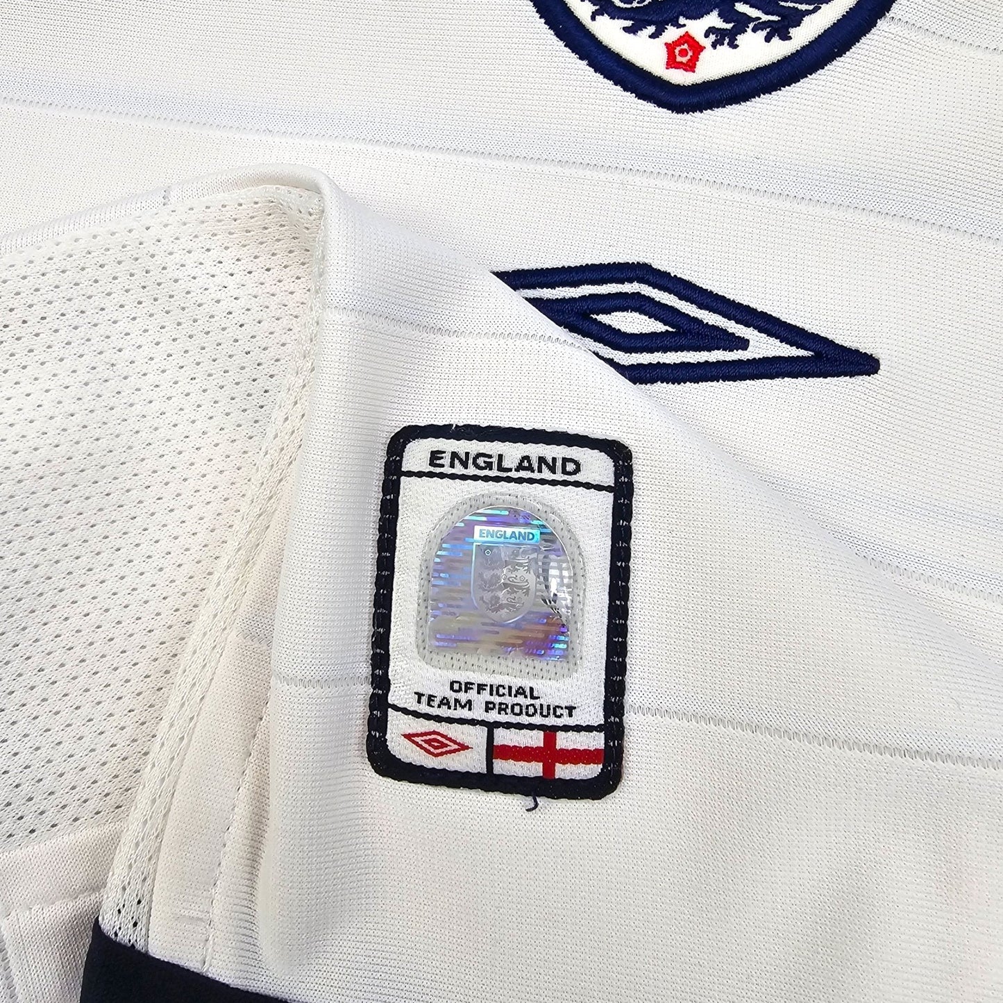 2003/05 England Home Football Shirt (L) Umbro #7 Beckham