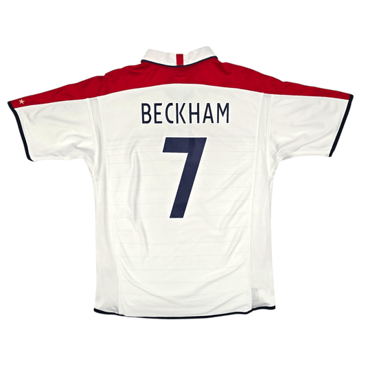2003/05 England Home Football Shirt (L) Umbro #7 Beckham