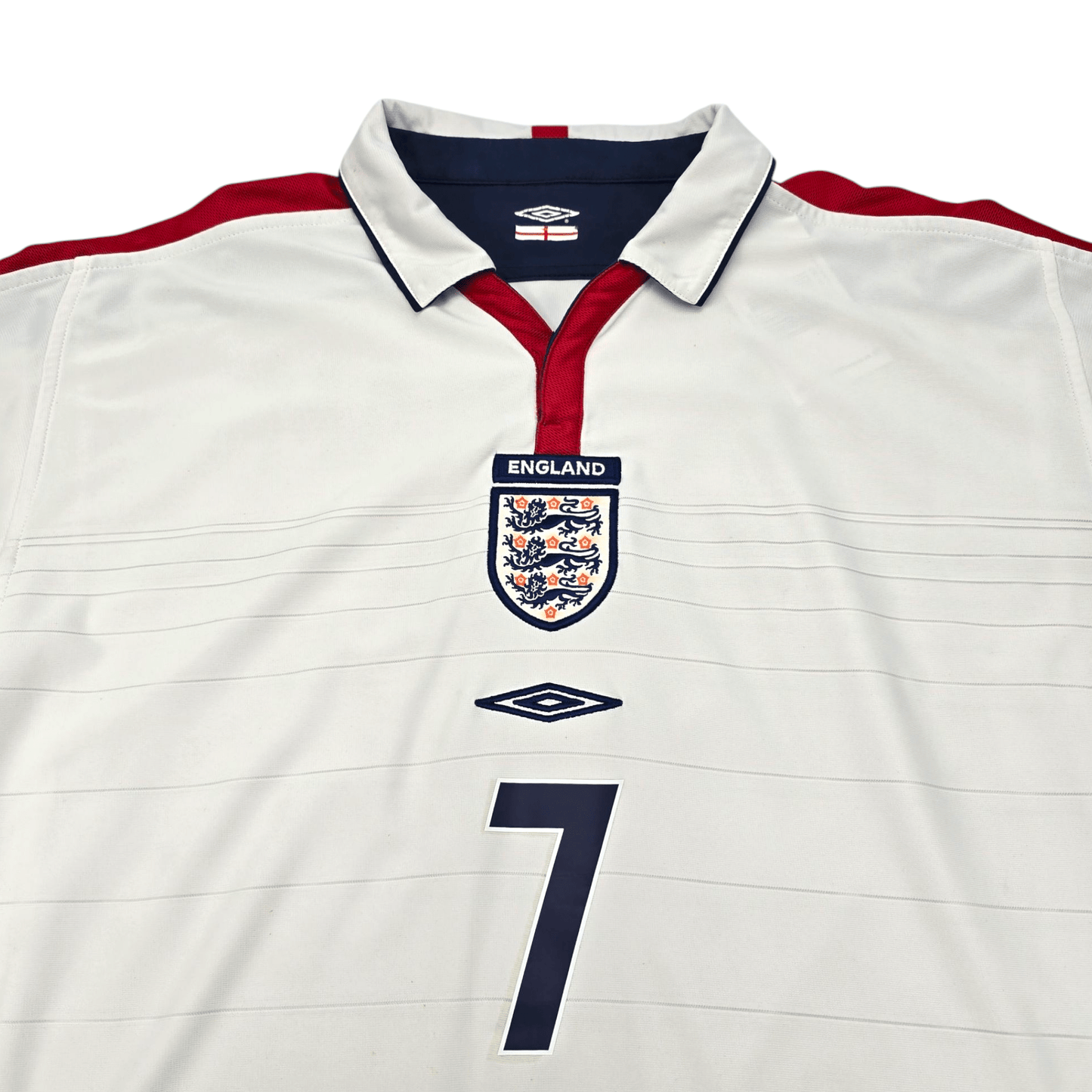 2003/05 England Home Football Shirt (L) Umbro #7 Beckham