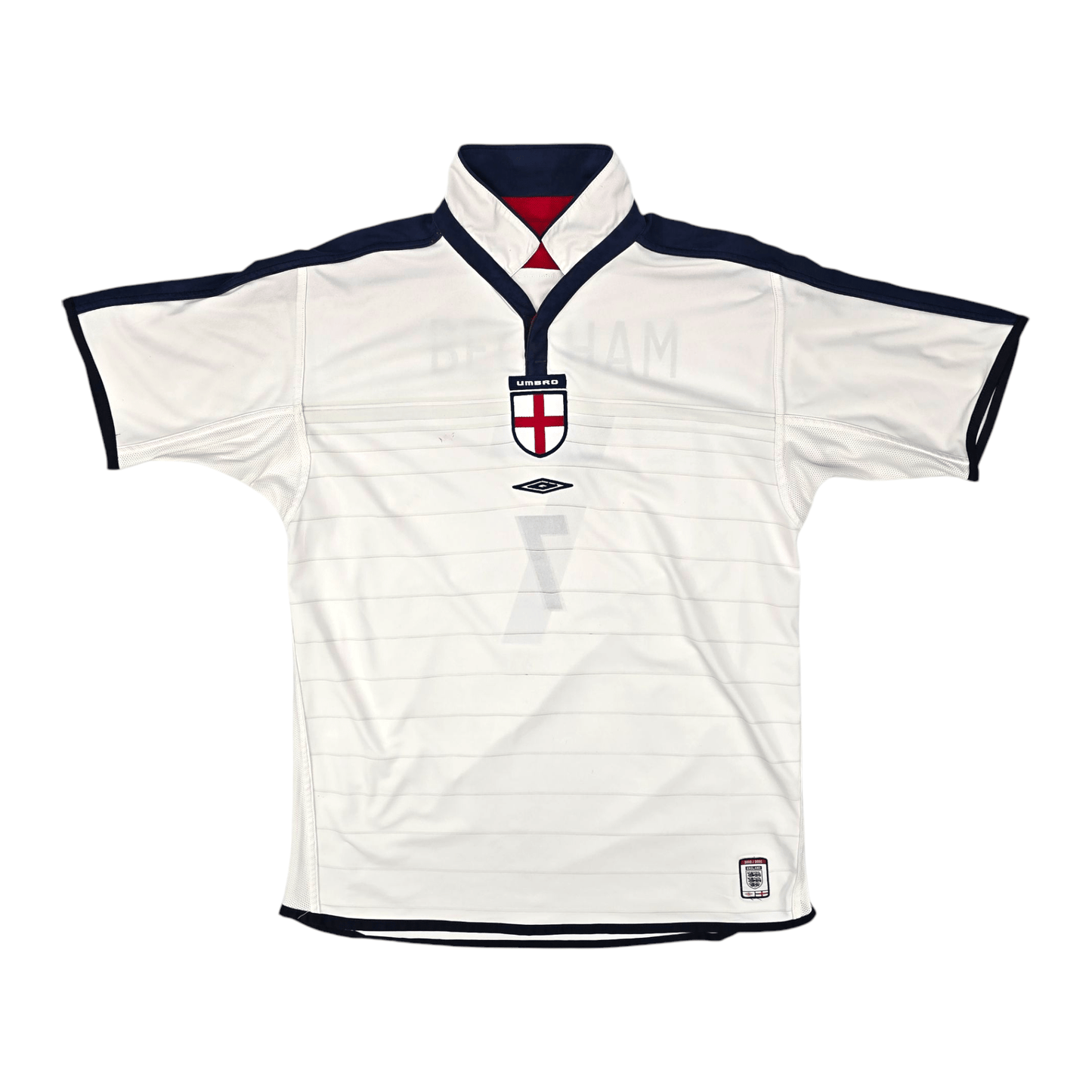 2003/05 England Home Football Shirt (L) Umbro #7 Beckham