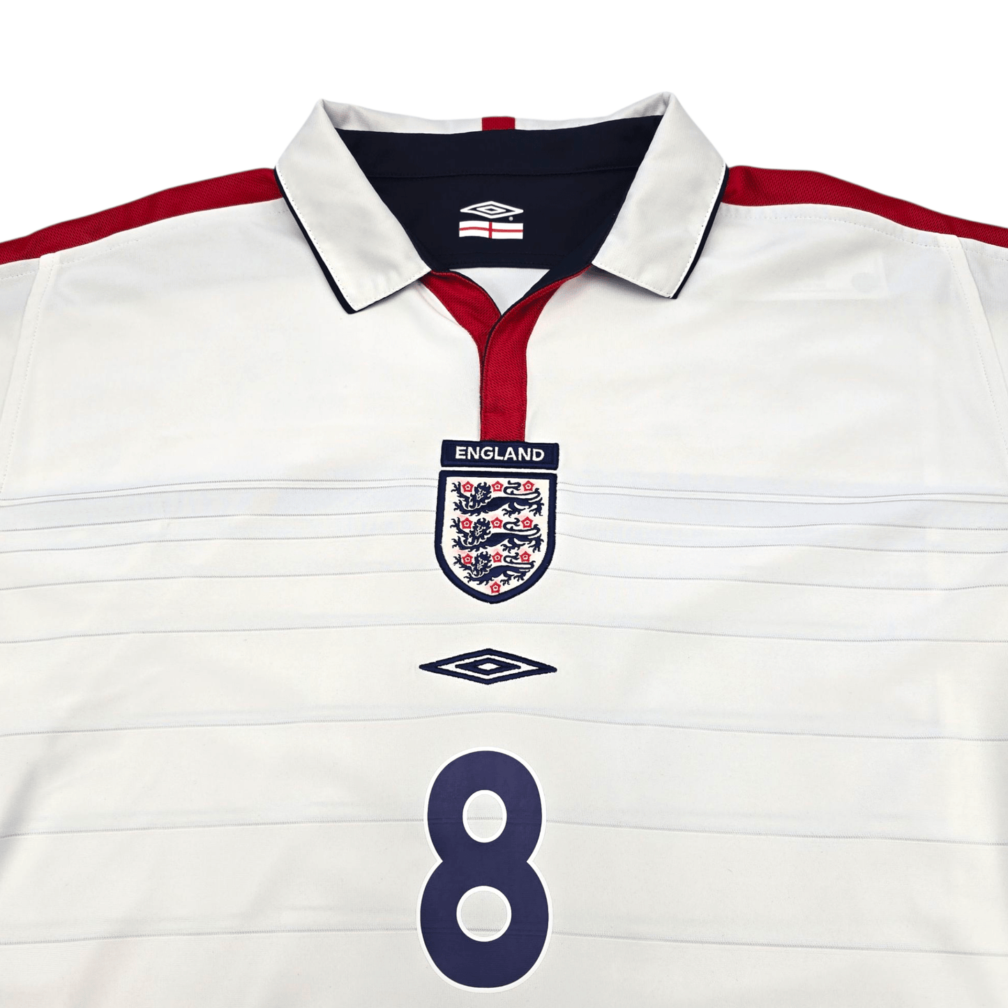 2003/05 England Home Football Shirt (L) Umbro #8 Scholes