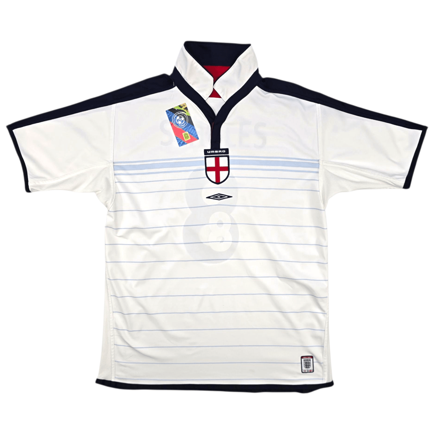 2003/05 England Home Football Shirt (L) Umbro #8 Scholes