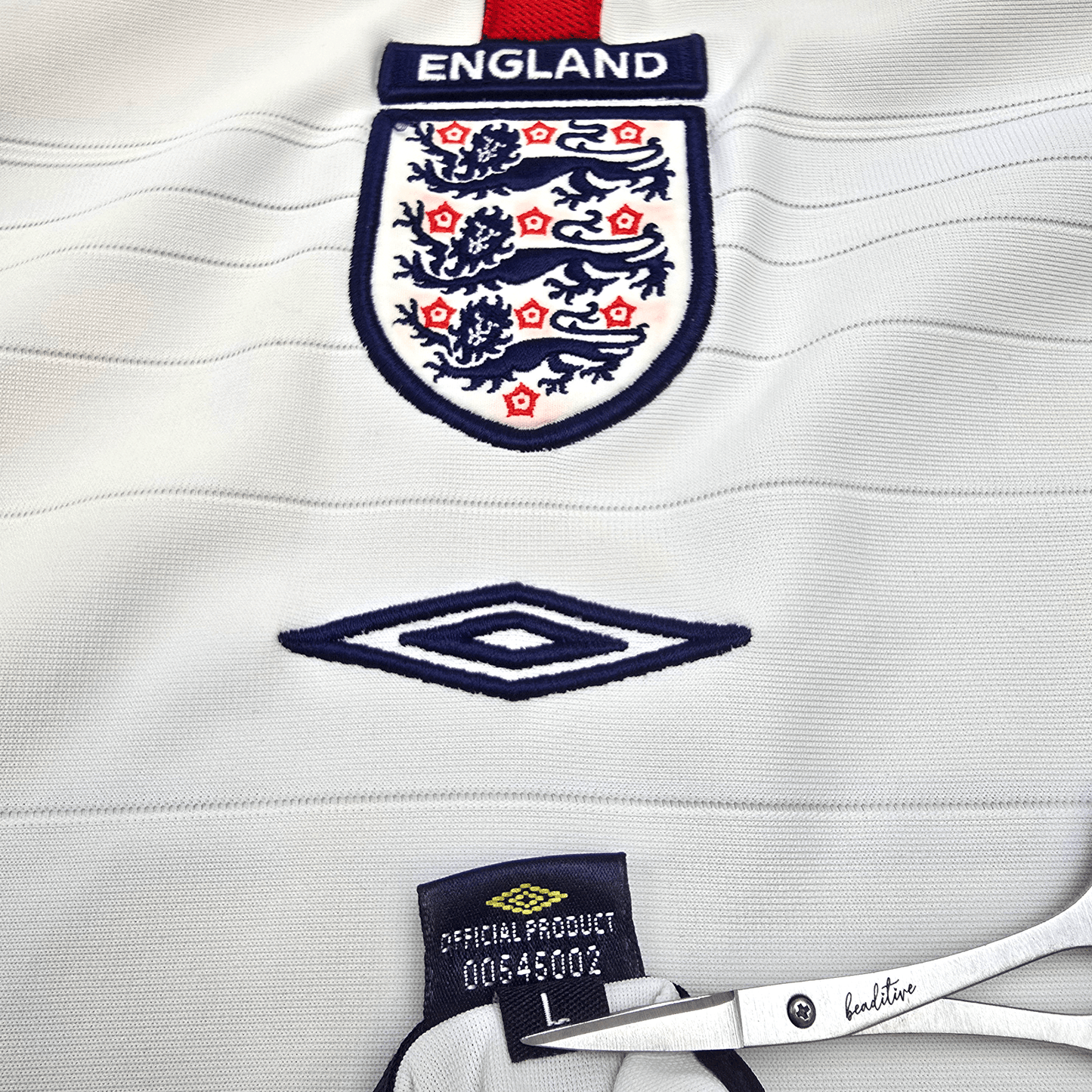 2003/05 England Home Football Shirt (L) Umbro