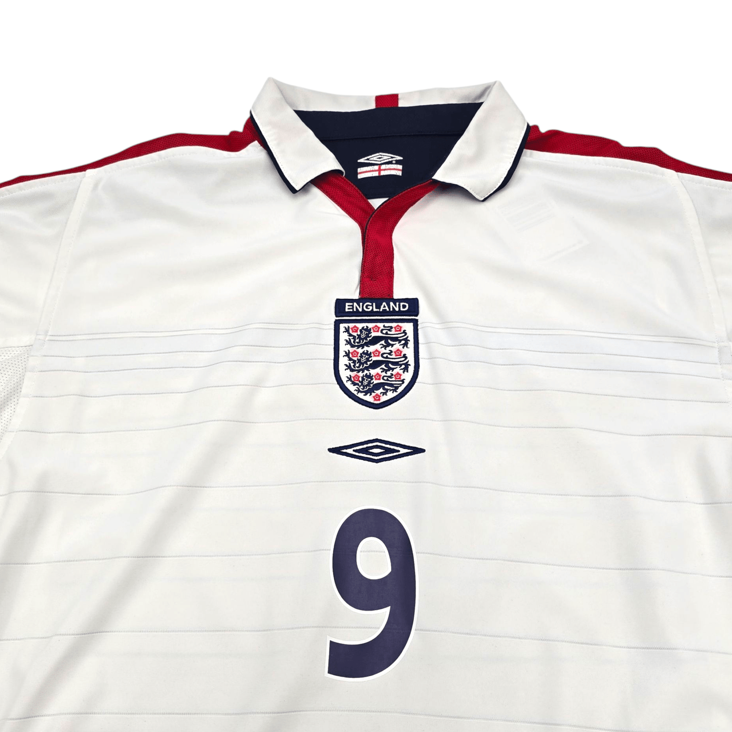 2003/05 England Home Football Shirt (M) Umbro #9 Rooney