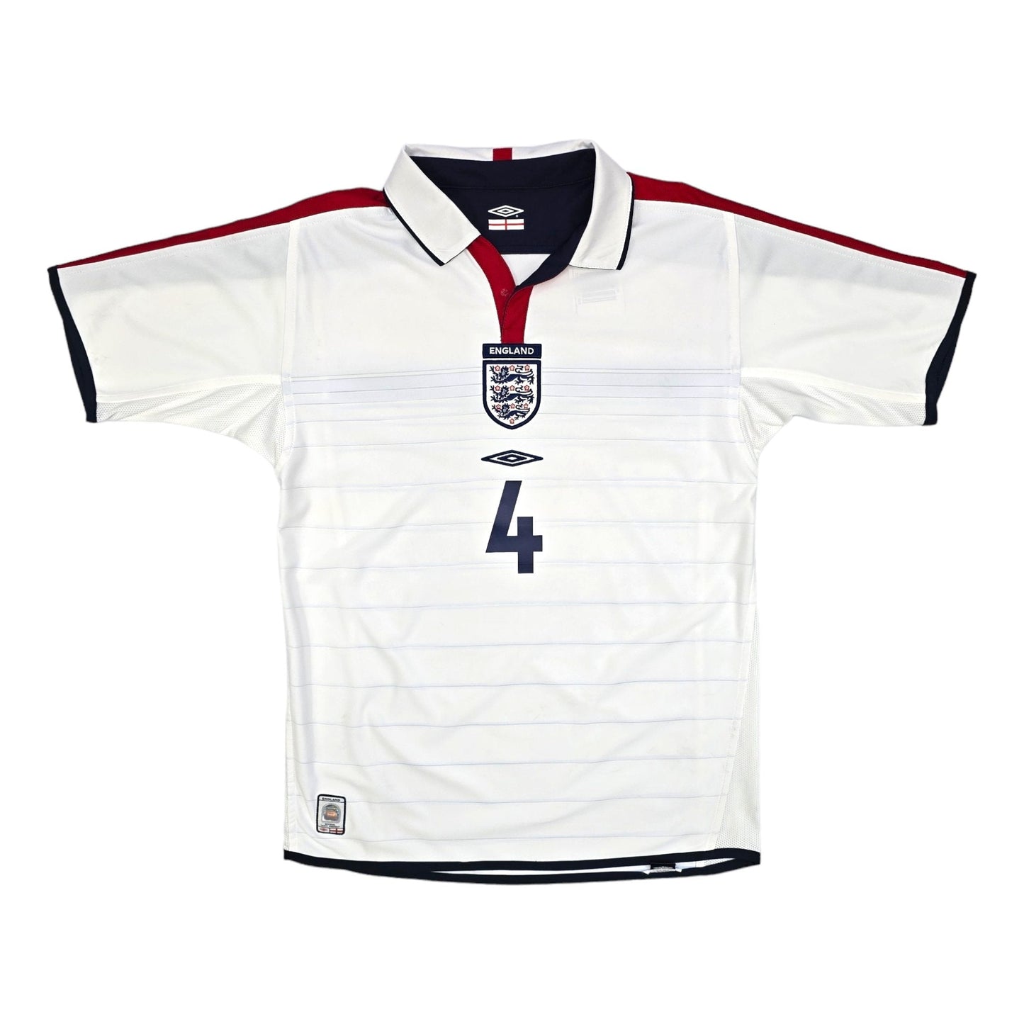 2003/05 England Home Football Shirt (S) Umbro #4 Gerrard