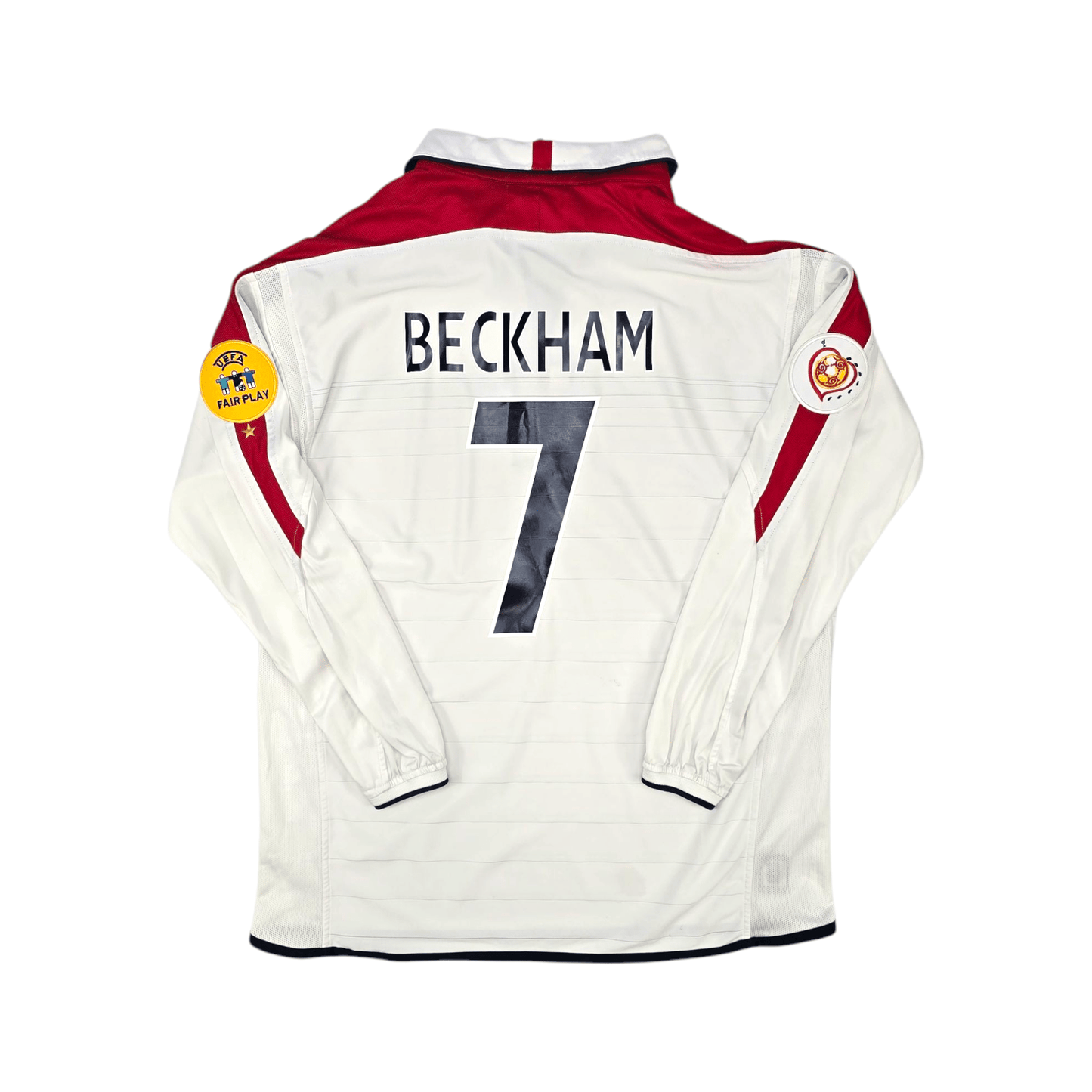 2003/05 England Home Football Shirt (XL) Umbro #7 Beckham