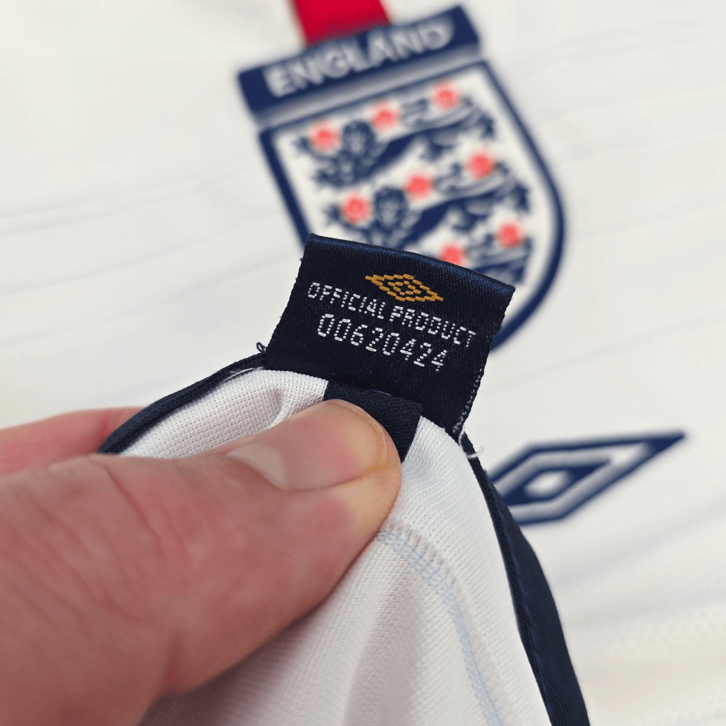 2003/05 England Home Football Shirt (XL) Umbro #7 Beckham