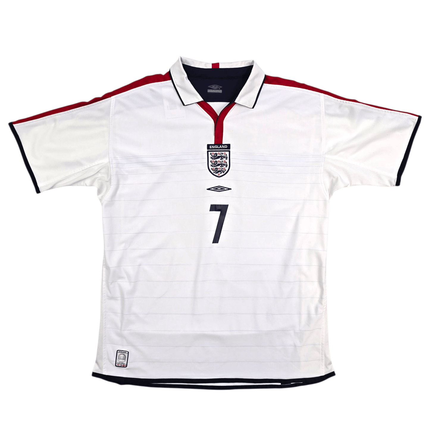 2003/05 England Home Football Shirt (XL) Umbro #7 Beckham
