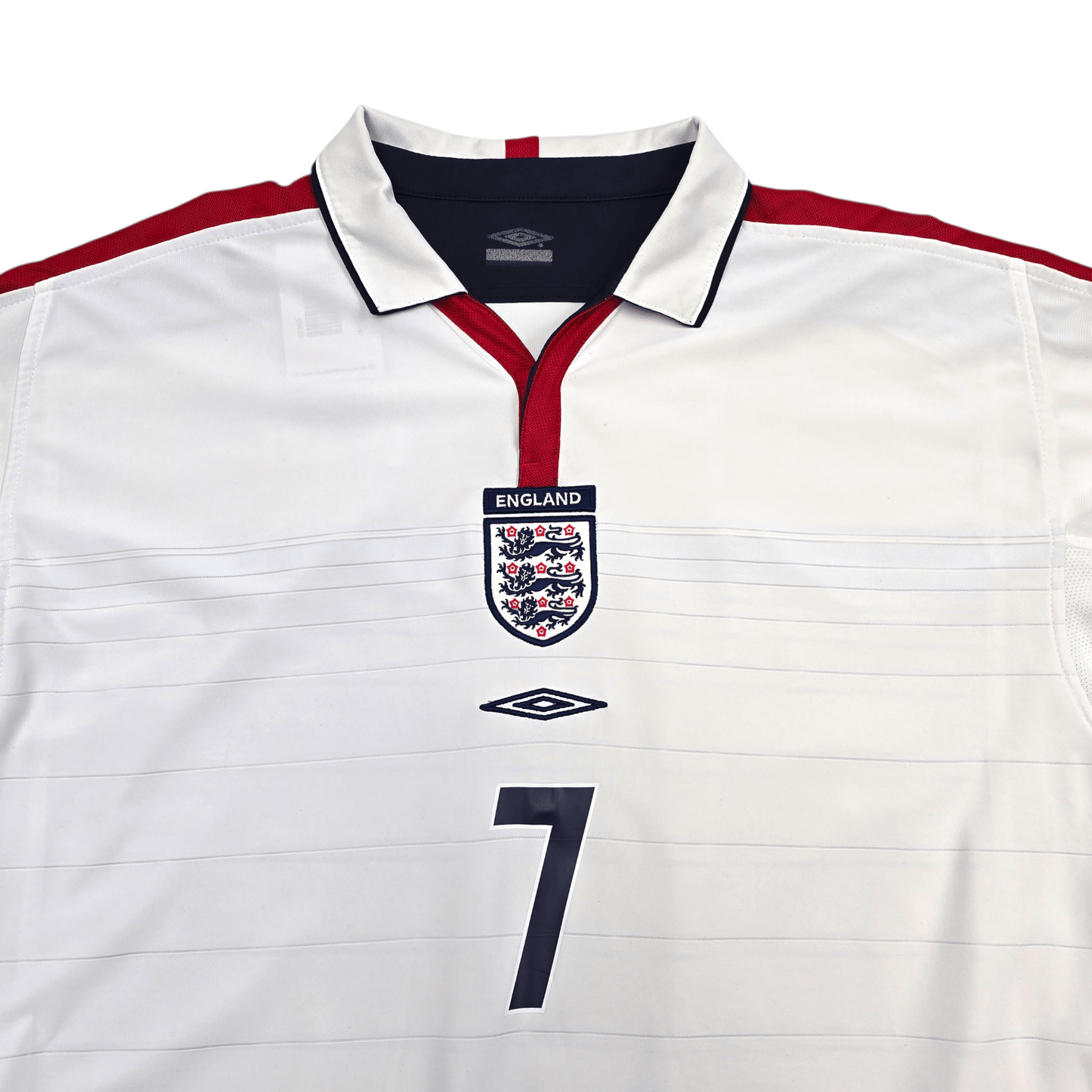 2003/05 England Home Football Shirt (XL) Umbro #7 Beckham