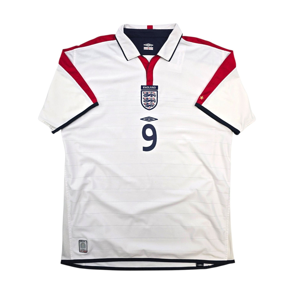 2003/05 England Home Football Shirt (XL) Umbro #9 Rooney