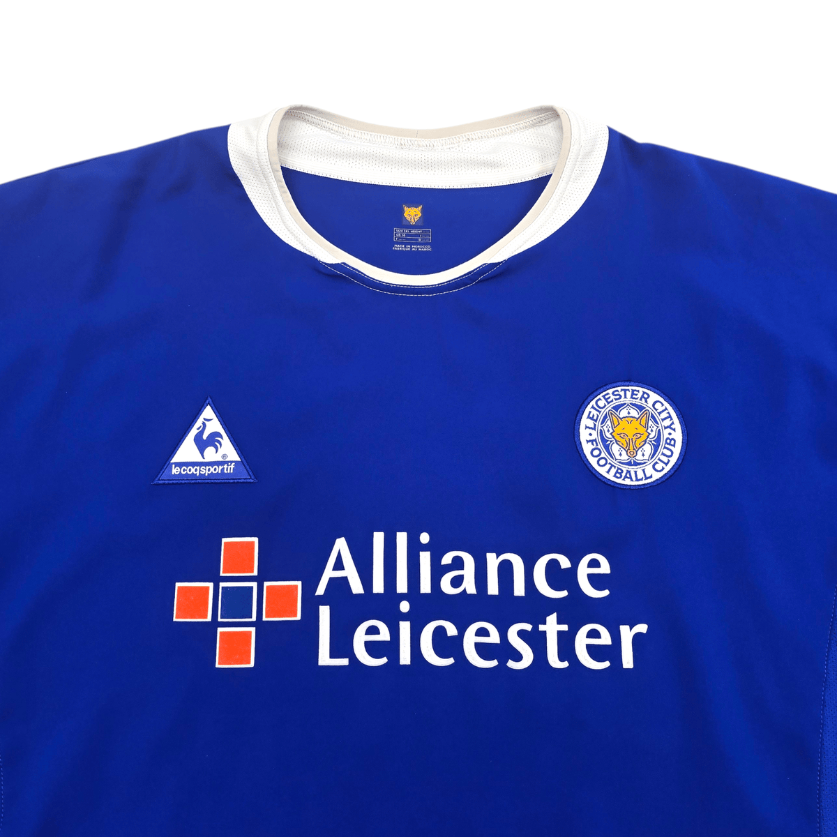 2003/05 Leicester City Home Football Shirt (3XL) Le Coq Sportif #6 Izzet