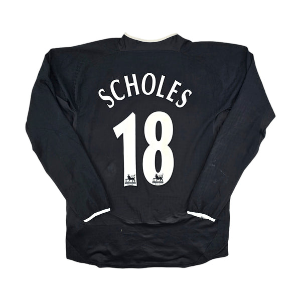 2003/05 Manchester United Away Football Shirt (L) Nike #18 Scholes