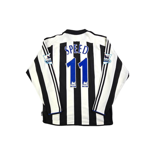 2003/05 Newcastle United Home Football Shirt (M) Adidas #11 Speed