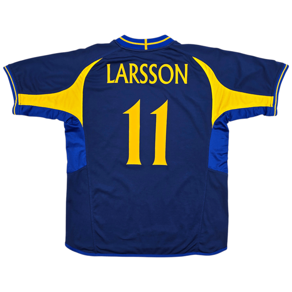 2003/05 Sweden Away Football Shirt (XL) Umbro #11 Larsson