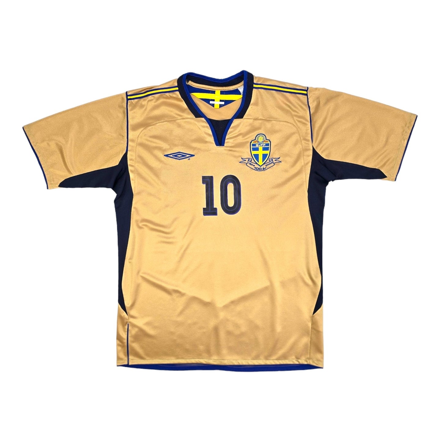 2004 Sweden Third Football Shirt (L) Umbro #10 Ibrahimovic (Centenary)